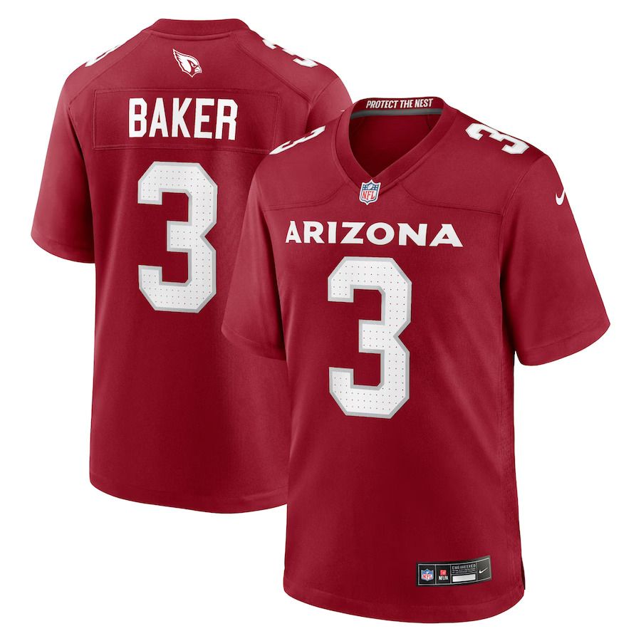 Men Arizona Cardinals 3 Budda Baker Nike Cardinal Game Player NFL Jersey